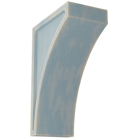 Ekena Millwork 3"W x 5 1/2"D x 8"H Medium Lawson Wood Vintage Decor Corbel, Driftwood Blue CORWD03X05X08LWBU